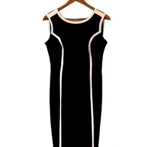 Worthington Black/White Sleeveless tailored dress